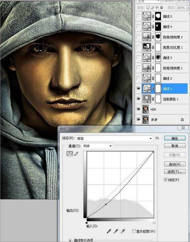 ‘在Photoshop中调出人物照片高质量的HDR效果‘