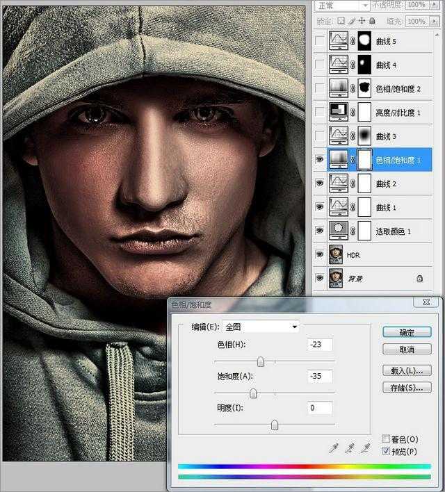 ‘在Photoshop中调出人物照片高质量的HDR效果‘