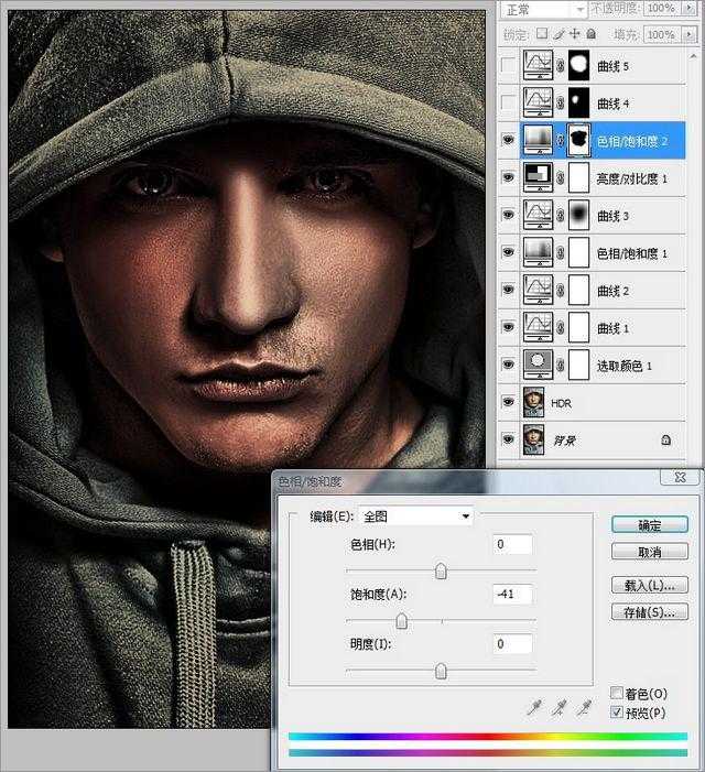 ‘在Photoshop中调出人物照片高质量的HDR效果‘