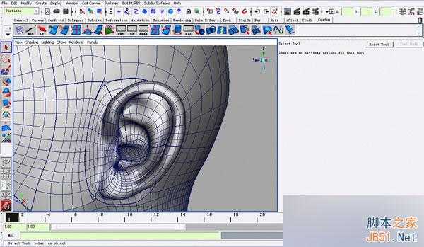 MAYA NURBS制作高精度生物模型详解 脚本之家 MAYA建模教程