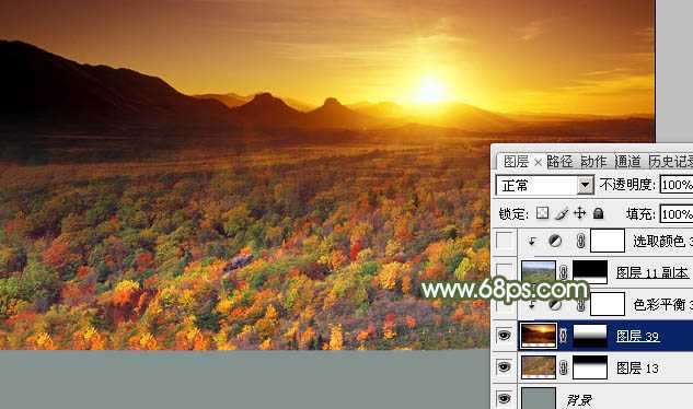 ‘Photoshop合成唯美梦幻的的秋季婚片‘