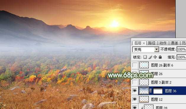 ‘Photoshop合成唯美梦幻的的秋季婚片‘