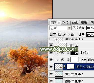 ‘Photoshop合成唯美梦幻的的秋季婚片‘
