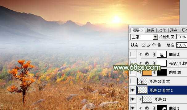 ‘Photoshop合成唯美梦幻的的秋季婚片‘
