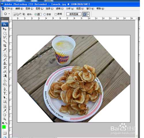‘PS巧妙修复图片中的木板缝隙‘