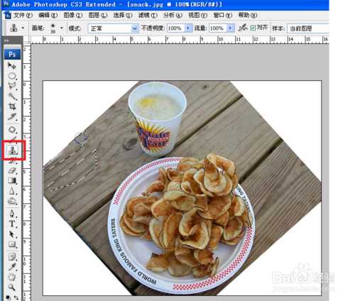‘PS巧妙修复图片中的木板缝隙‘