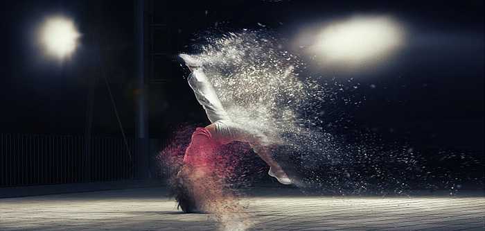 ‘Phootshop设计制作超酷的动感喷溅运动鞋‘