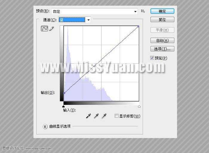 ‘Photoshop将偏色人物图片调成清爽的蓝紫色‘