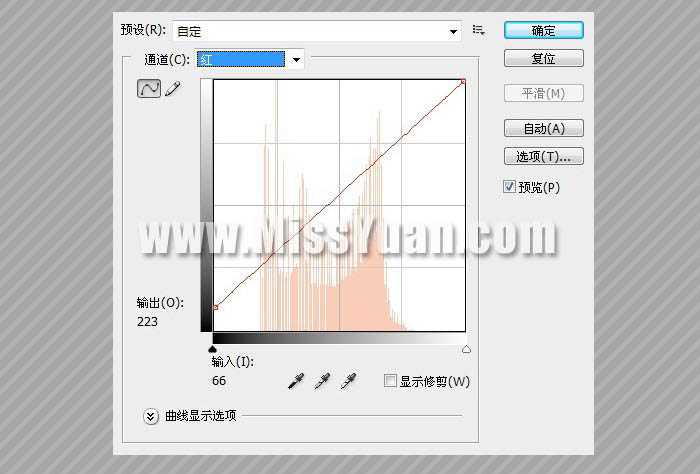 ‘Photoshop将偏色人物图片调成清爽的蓝紫色‘