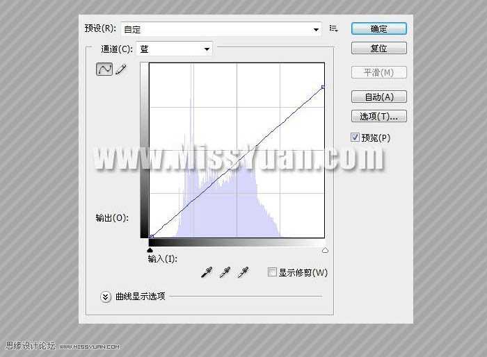 ‘Photoshop将偏色人物图片调成清爽的蓝紫色‘