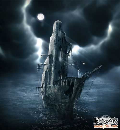 ‘Photoshop合成死海幽灵鬼船‘