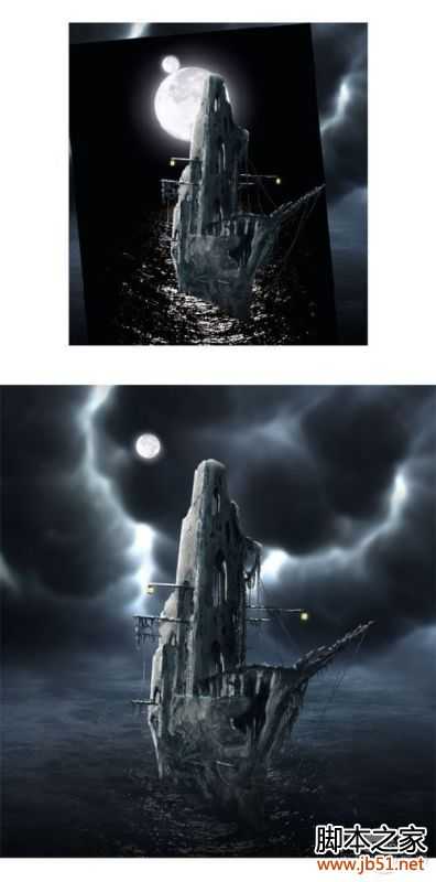 ‘Photoshop合成死海幽灵鬼船‘