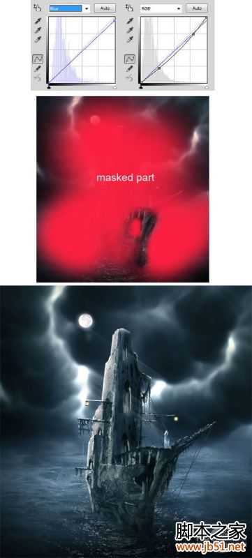 ‘Photoshop合成死海幽灵鬼船‘