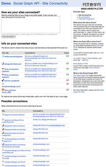 Social Graph API Site Connectivity for A Blog Not Limited