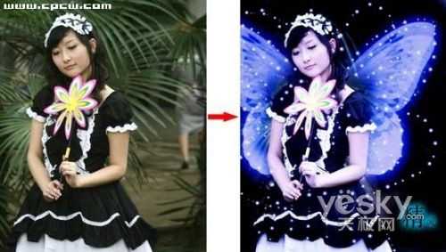 PhotoShop营造梦幻效果_神秘园中的精灵_脚本之家jb51.net整理转载