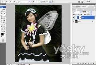 PhotoShop营造梦幻效果_神秘园中的精灵_脚本之家jb51.net整理转载