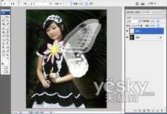 PhotoShop营造梦幻效果_神秘园中的精灵_脚本之家jb51.net整理转载