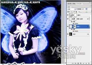 PhotoShop营造梦幻效果_神秘园中的精灵_脚本之家jb51.net整理转载