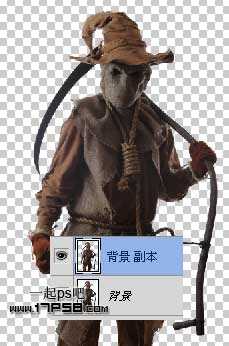 ‘photoshop合成恐怖幽灵稻草人效果‘