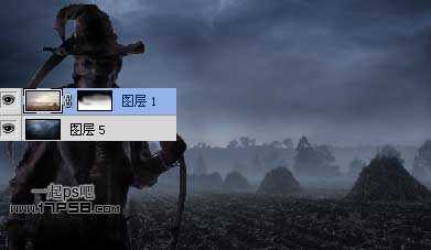 ‘photoshop合成恐怖幽灵稻草人效果‘