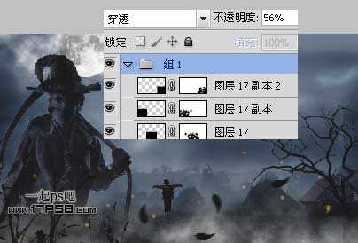 ‘photoshop合成恐怖幽灵稻草人效果‘