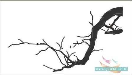 Flash教程：绘制喜鹊和红梅动画