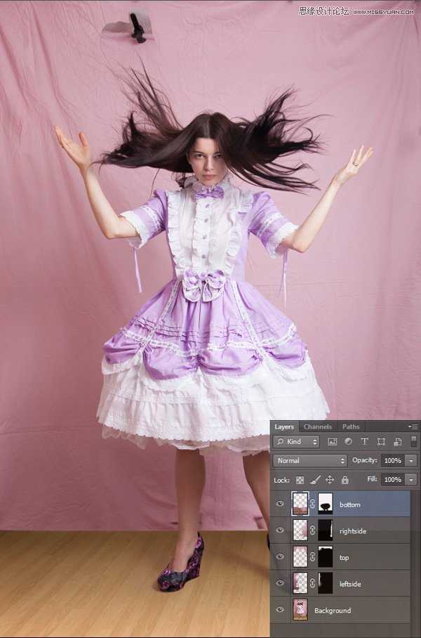 ‘Photoshop把杂乱的人像背景处理地更加美观‘