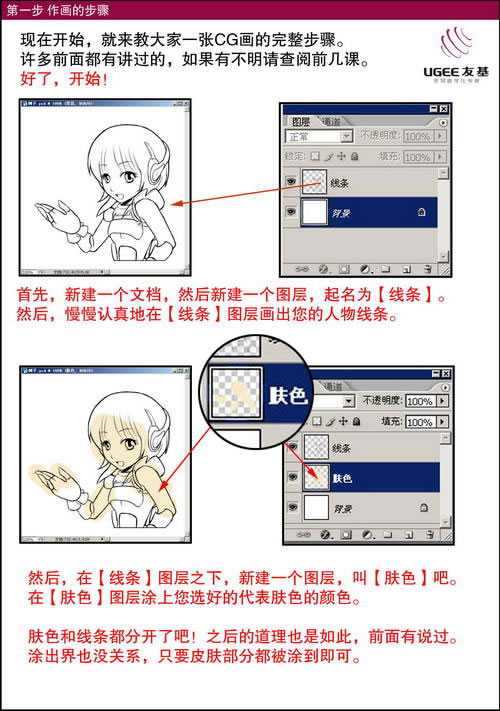 Photoshop教程:手绘CG漫画