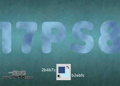 ‘photoshop制作出蓝色高光质感粒子文字特效‘
