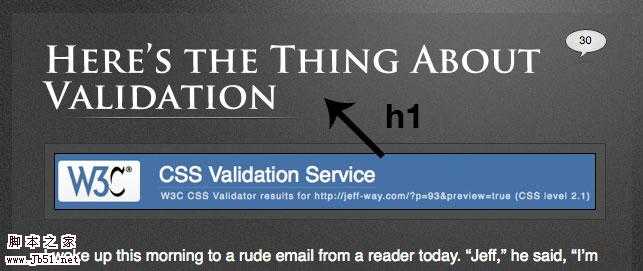 h1 saved for title of article.