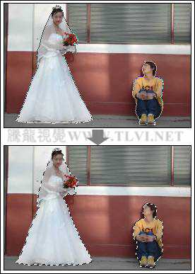 ‘photoshop下为婚纱照片增加艺术感染力教材‘