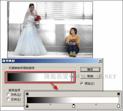 ‘photoshop下为婚纱照片增加艺术感染力教材‘