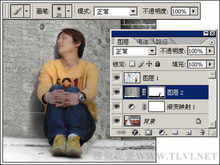 ‘photoshop下为婚纱照片增加艺术感染力教材‘