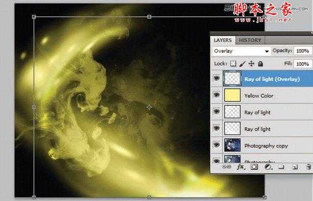 ‘Photoshop绘制出梦幻绚丽光线效果‘