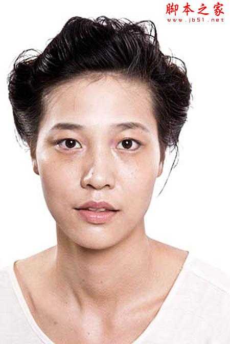 ‘photoshop简单将普通照片磨皮修复上妆制作成时尚广告写真‘