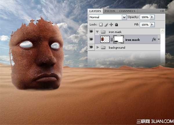 ‘PS制作沙漠人物时钟场景设计教程‘