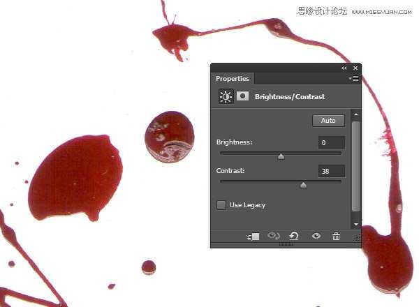 ‘Photoshop纯手工创建高清晰血迹喷溅效果笔刷教程‘