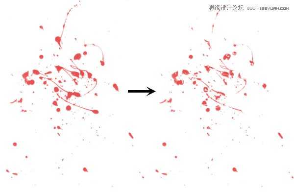 ‘Photoshop纯手工创建高清晰血迹喷溅效果笔刷教程‘