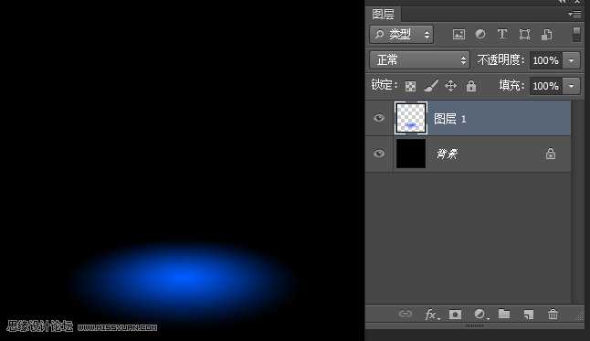 ‘Photoshop制作梦幻绚丽的蓝色放射光束效果图‘
