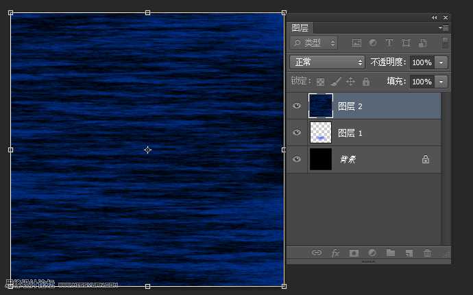 ‘Photoshop制作梦幻绚丽的蓝色放射光束效果图‘