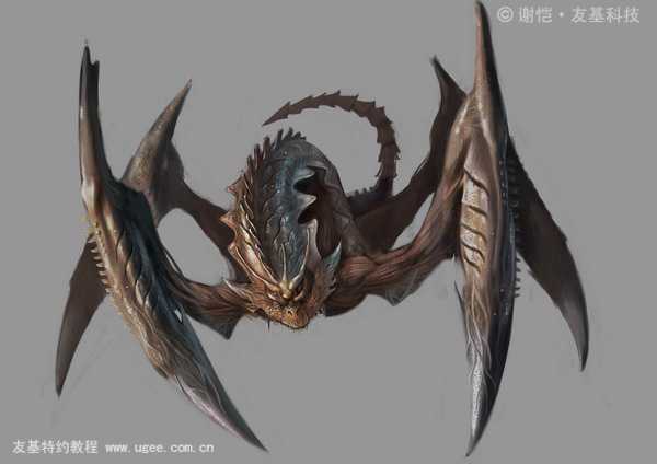 painter绘制科幻怪兽 脚本之家 painter教程