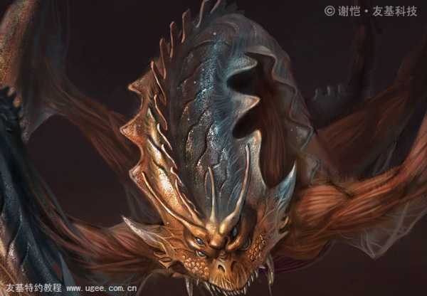 painter绘制科幻怪兽 脚本之家 painter教程