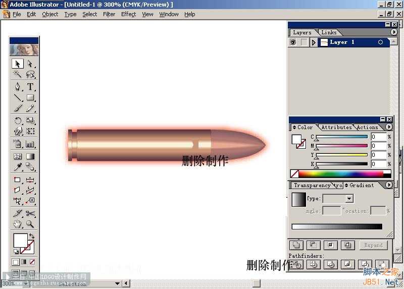 AI制作穿越2003效果 脚本之家 AI实例教程 技术分享