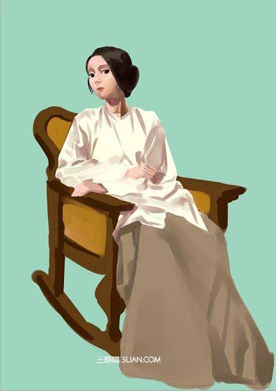 ‘Photoshop鼠绘漂亮的古代美女‘