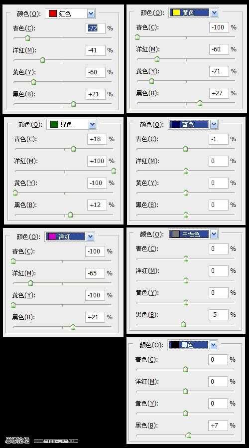 ‘Photoshop将躺在草地漂亮精灵女孩调出古典蓝青色‘