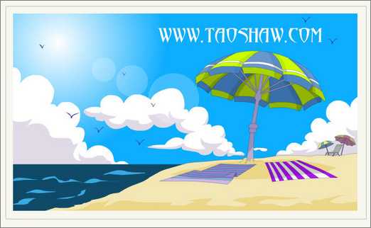 FLASH绘制明媚夏日海滩（图二十二）