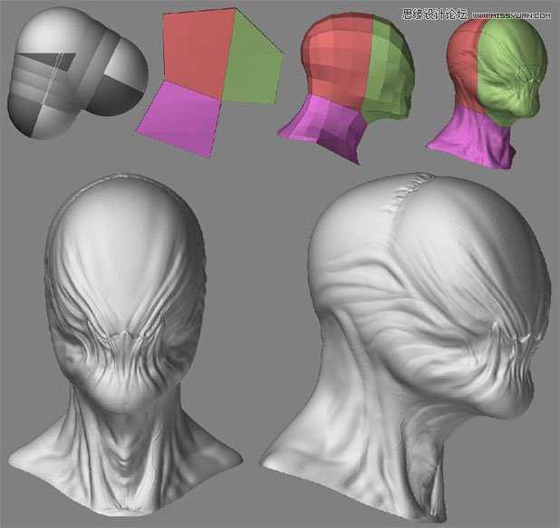 3DMAX制作手拿外星布娃娃的外星人教程,破洛洛
