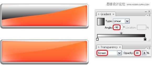 Illustrator实例教程：使用3D效果制作网页按钮,破洛洛