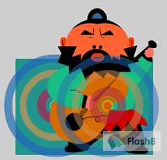 Flash动画制作实例_小野人玩摇滚_脚本之家jb51.net网络整理