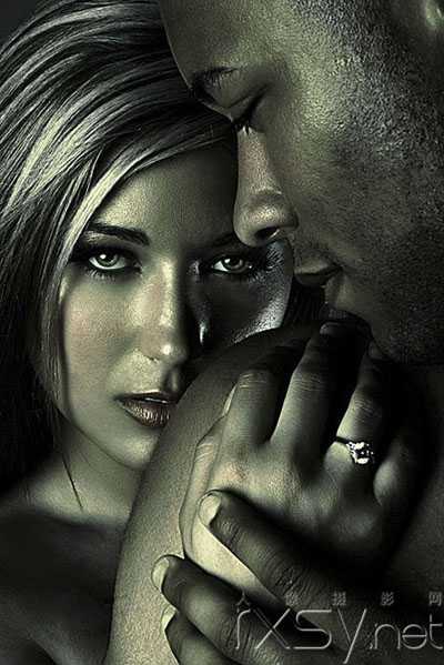 ‘PS调出墨绿色金属质感肤色教程‘